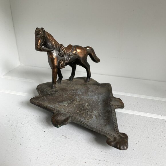 Vintage Copper Horse Ashtrays Set of 2 - Picture 11 of 11